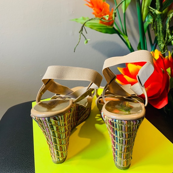 Charles by David Charles  Multi Color wedge Heels - Picture 3 of 8